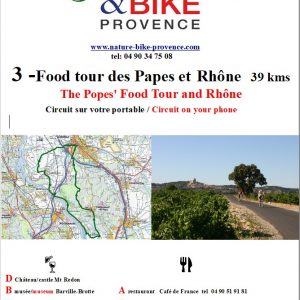 viarhona circuit journée vélo food tour des papes et rhone avec nature bike provence à Orange