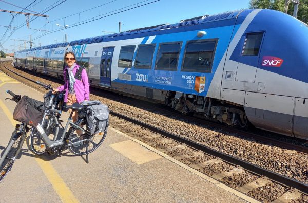 train and bike